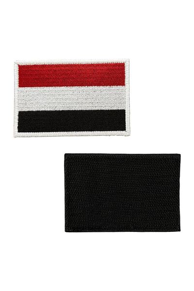 Ex Patch Patch de broderie cu steagul Yemenului - 8x5 cm