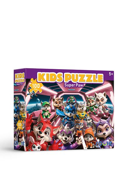 ROUTE Superheroes Children's Puzzle (100 Pieces) 34×48 cm