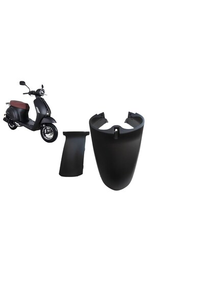 KOÇAK MOTOR Kuba Blueberry 50cc Ön Çamurluk ve Arka Eki Mat Siyah