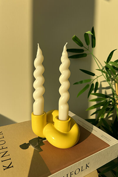 Luthien İki Oluklu Düğüm Şamdan & Mumluk