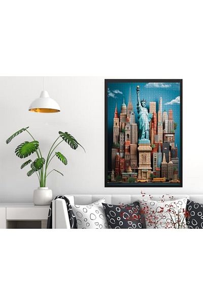 STOREMAX Ntwork Puzzle - New York / 1500 Piece Puzzle, #4578 Art 1087243