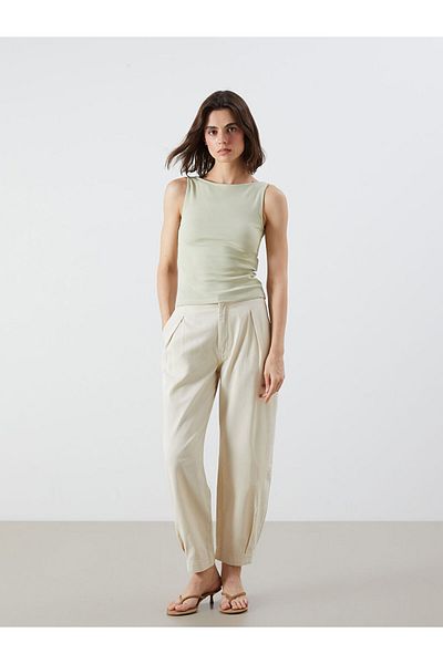 LC Waikiki New Season Elastic Waist Carrot Fit Women's Jean Trousers - S5Q922Z8
