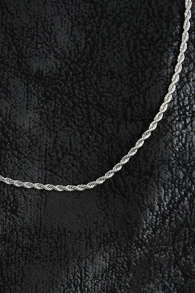 Clariss Bfs 316L Steel Rope Chain Model Silver Color Men's Necklace
