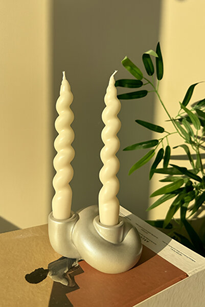 Luthien İki Oluklu Düğüm Şamdan & Mumluk