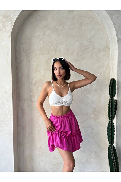 İntive Lingerie Gypsy Linen Skirt Fuchsia S24808
