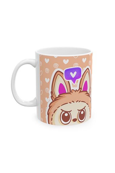 3D Brothers Labubu Mug – Whimsical Character Art | Ceramic 325 ml