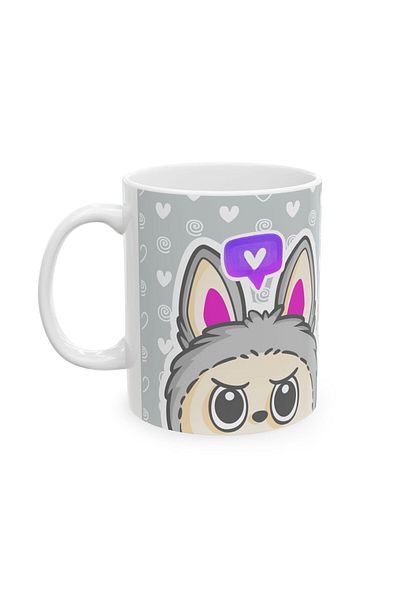 3D Brothers Labubu Mug – Whimsical Character Art | Ceramic 325 ml