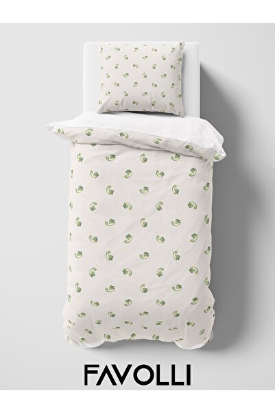 FAVOLLİ Dinosaurs Mini Dino Single High Quality Duvet Cover Set