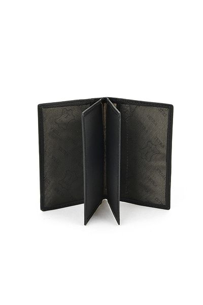 Ziya , Unisex Genuine Leather Card Holder 1539852Z03 Black