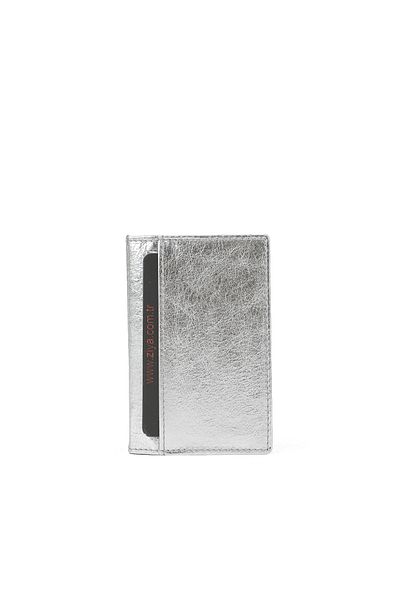 Ziya , Unisex Genuine Leather Card Holder 1539852Z03 Silver