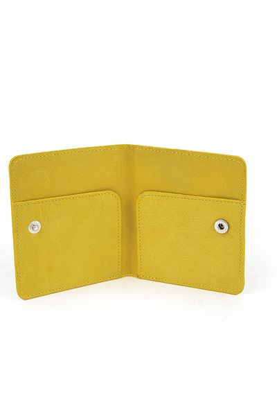 Ziya , Genuine Leather Card Holder 1539852Z01 Yellow