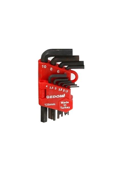 MR RZN STORE Handheld Edoni 120 mm 10 Piece Allen Set Black