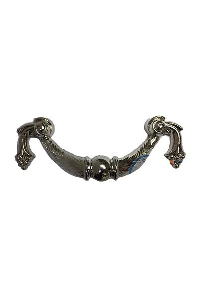 NEZADE STORE Decorative Zamak Grape Handle - 64mm, Nickel, 1 Piece