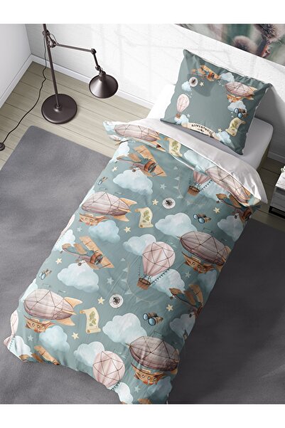 FAVOLLİ Adventure Time Sky Sleep Single High Quality Duvet Cover Set