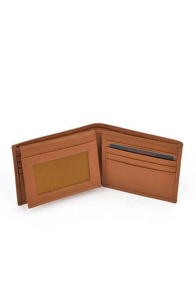Ziya Мъжки портфейл от естествена кожа 1539852Z07, кафяв