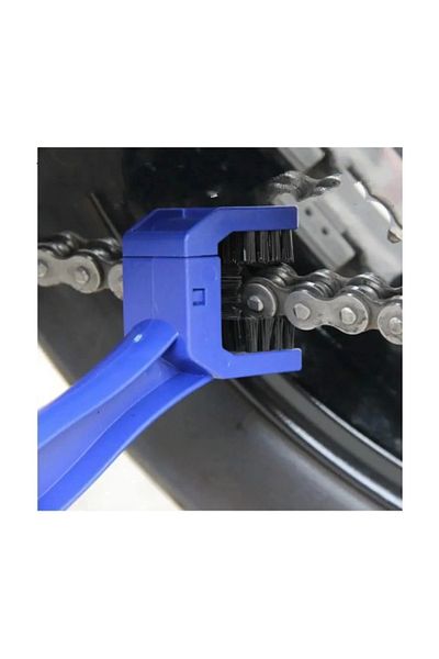 NEZADE STORE Motorcycle Bike Chain Cleaning Brush Double Sided
