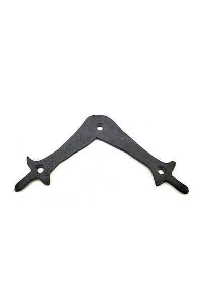 NEZADE STORE Antique Style Decorative Brass Lily Miter - Top, 107X107 Mm, Oxide