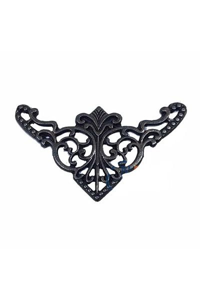 NEZADE STORE Decorative Corner Ornament, Corner Piece - Large, 31X55Mm, Antique, 1 Piece
