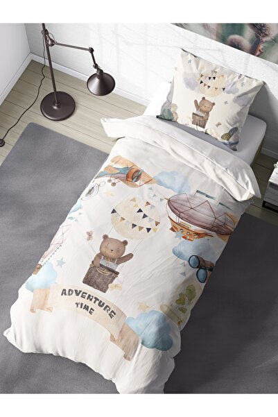 FAVOLLİ Adventurer Bear Single High Quality Duvet Cover Set