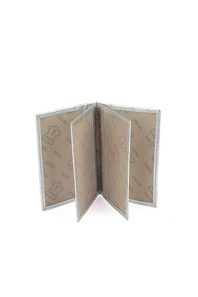 Ziya , Unisex Genuine Leather Card Holder 1539852Z03 Silver