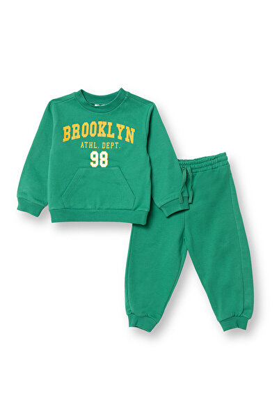 ebebek Hello Baby HelloBaby Erkek Bebek Eşofman Takım Bisiklet Yaka Uzun Kol