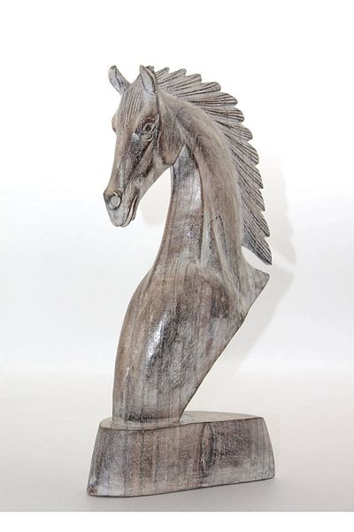 PRATİKOBA Bfs Wooden Horse Bust Namı-9