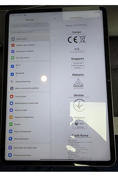 Xiaomi باد 7 برو، رمادي، 12 جيجابايت رام، 512 جيجابايت واي فاي - النسخة العالمية