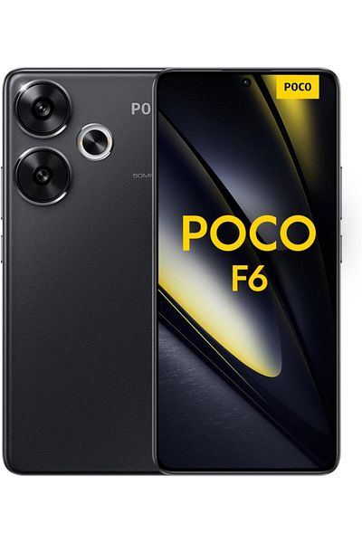 Xiaomi POCO F6 5G Mobile, Black (8GB Ram+256GB) | Snapdragon 8s Gen 3| 6.67" AMOLED 120Hz display |