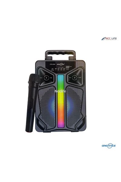 greatnice Bluetooth Speaker with Wireless Microphone – 6.5" Portable Karaoke Speaker