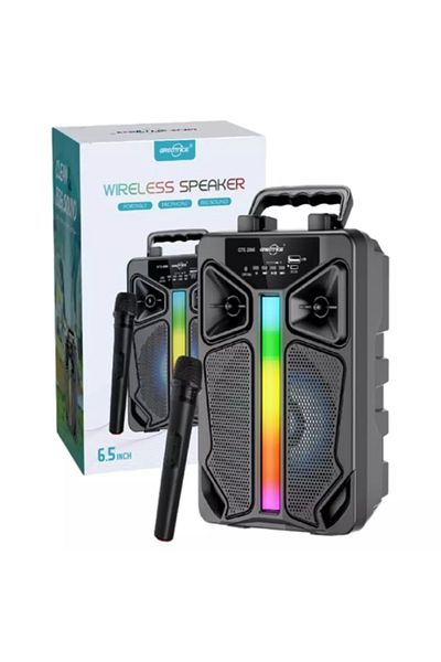 greatnice Bluetooth Speaker with Wireless Microphone – 6.5" Portable Karaoke Speaker