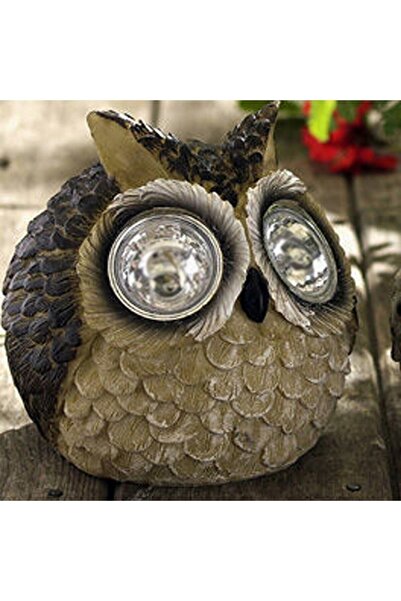 HALL BREATHE Güneş Enerjili Baykuş Tasarımlı Bahçe Lambası Siyah, Şık ve Enerji Tasarruflu