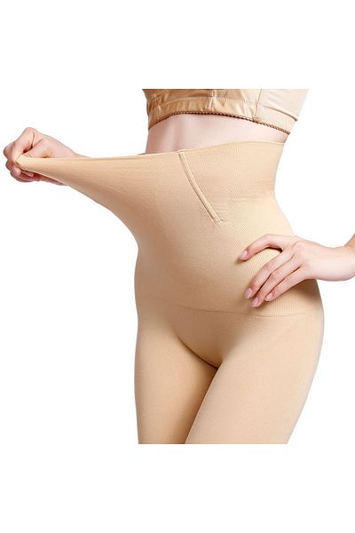 fun zone High Waist Hip Control Shapewear Beige