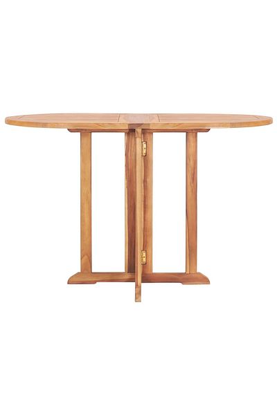 vidaxl 5 Piece Folding Outdoor Dining Set Solid Teak Wood