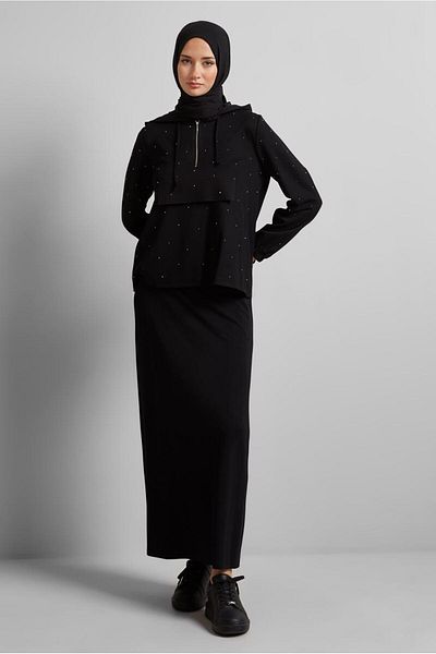 Alvina Stone Skirt Tracksuit Set 45633