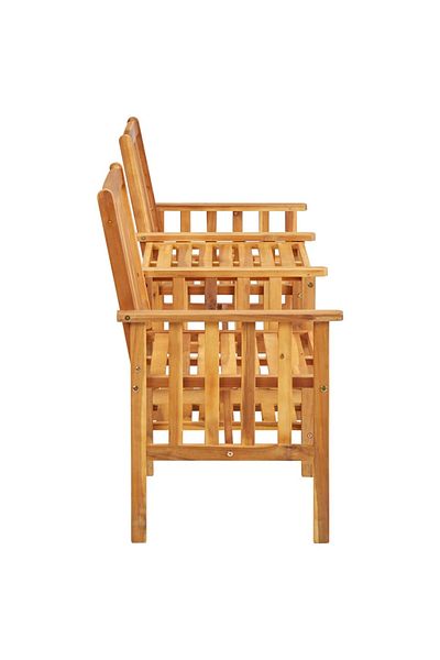 vidaxl Garden Chairs with Tea Table 159x61x92 cm Solid Acacia Wood