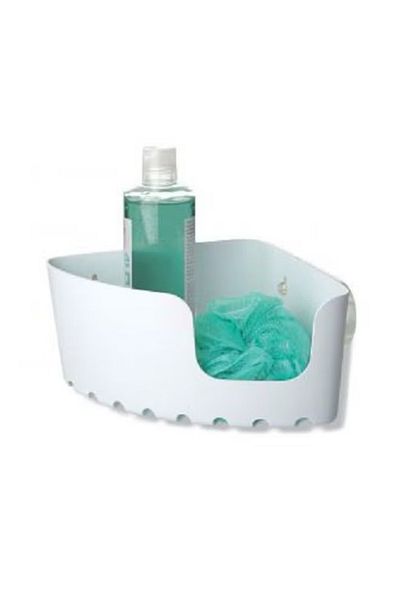 Tatay Bathroom Corner Shelf White 20x20x11cm