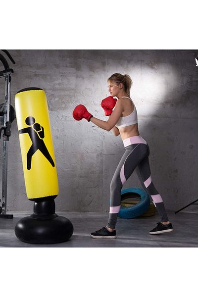 rexa Fitness Punching Bag for Kids, Inflatable Punching Bag Free Standing Boxing Punch Bag