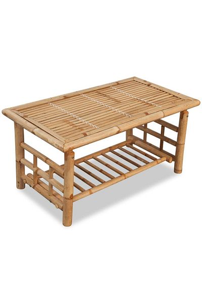 vidaxl Coffee Table Bamboo 90x50x45 cm