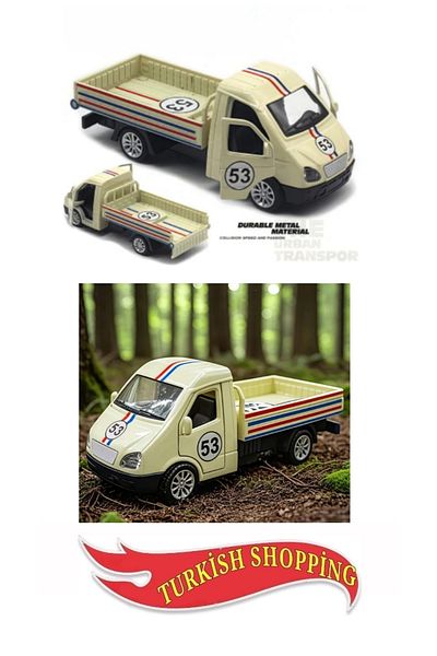 shop 1:32 Scale 13cm Diecast Metal Alloy Truck Pull Drop Three Doors Open