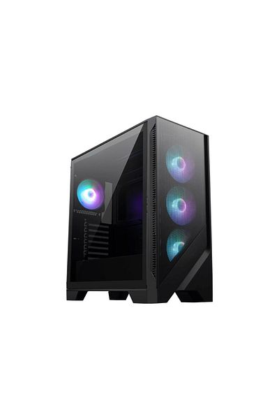 ARMSİLVER MSI MAG FORGE 321R PC Case, Mid-Tower, Black