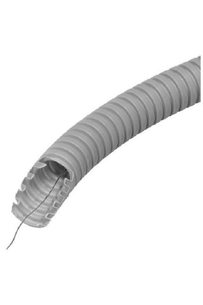Canalux Flexible PVC Tube with Wire 25MM 50M/roll f:750N Gray