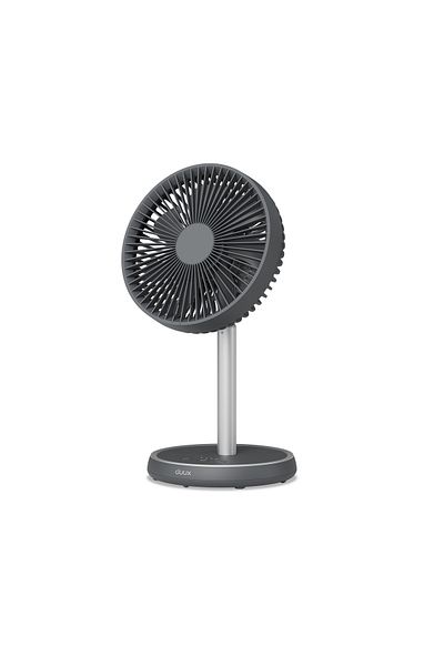 Duux Fan | Rize Flex | Stand Fan | Grey | Diameter 21 cm | Number of speeds 4 | Oscillation | 10 W |