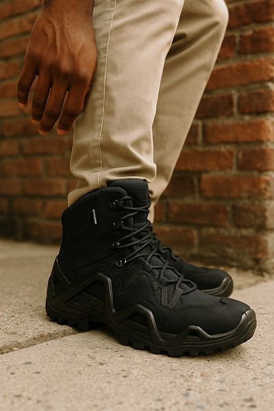 URBANMOTION Men's Outdoor Short Tactical Boots - Waterproof, Lightweight, Anti-Slip Sole