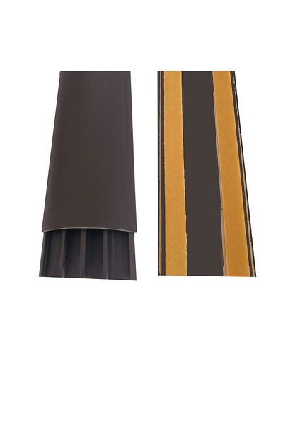 Canalux Floor Cable Channel 70x18mm with Adhesive Mahogany 2m