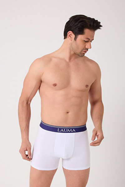 LAUMA Men's White Boxers 9 Pack