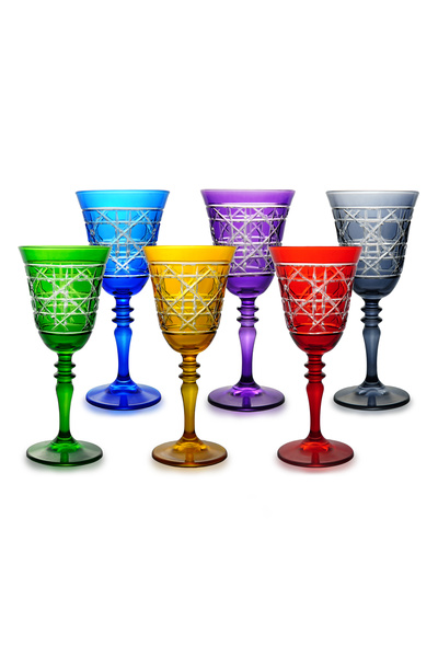 crystal home 6 lı Kahve Yanı Su Kadehi