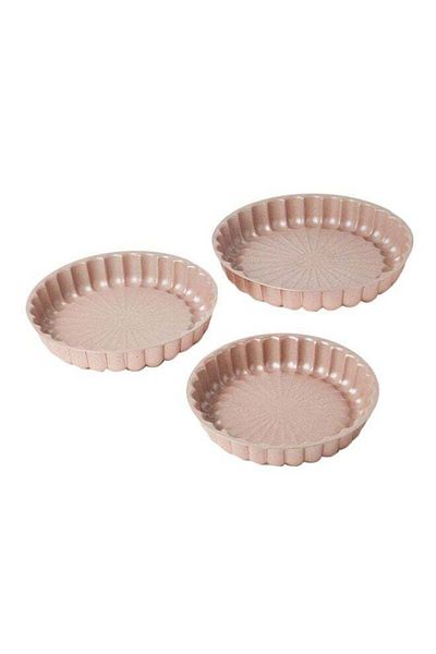 Dessini 3-Piece Granite Cake Pan Set Beige