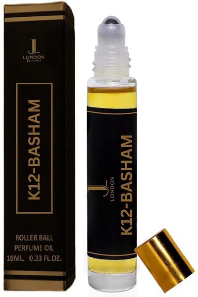 JAN LONDON Essential Attar Oil 10ml | Non-Alcoholic Unisex Roll-On | Signature Scent (K12-BASHAM)