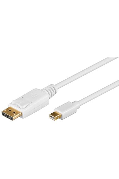 goobay | Kabel DisplayPort | Męski | Mini DisplayPort | Męski | 20 pin DisplayPort | 2 m | Biały