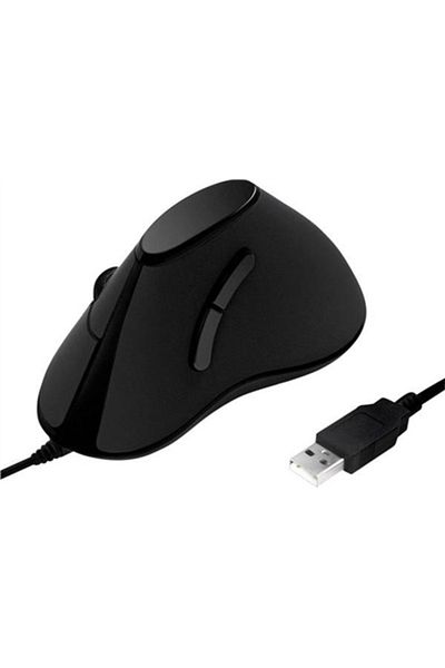 LogiLink | Ergonomiczna mysz pionowa | ID0158 | Optyczna | Przewodowa | Czarna